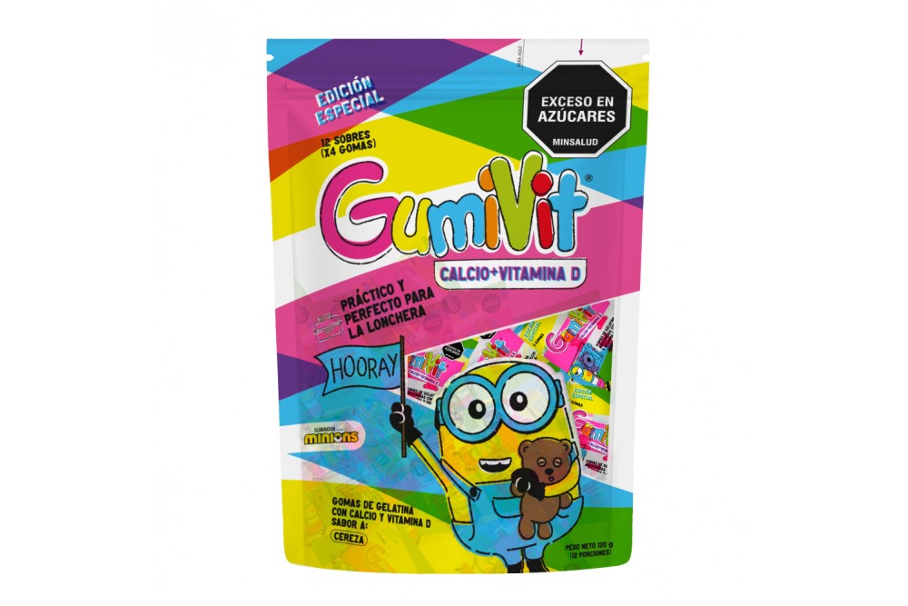 Gomas De Gelatina Gumivit Calcio + Vitamina D 120 G