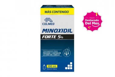 Minoxidil Forte 5% Caja Con Frasco Con 100 mL
