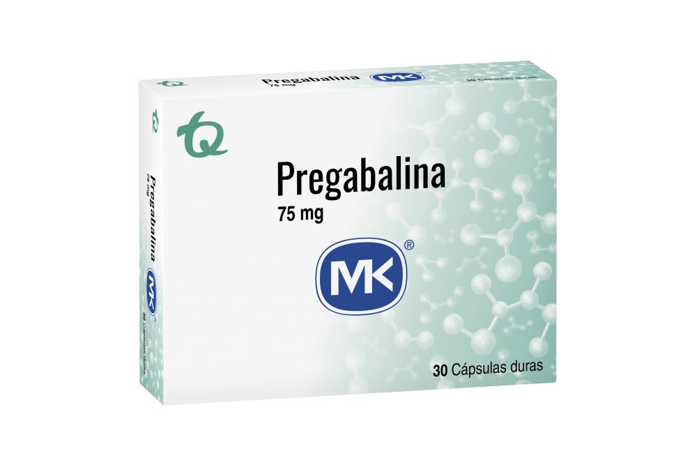 Pregabalina Mk 75 Mg 30 Cápsulas Duras