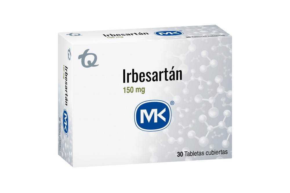 Irbesartan Mk 150 Mg 30 Tabletas Cubiertas