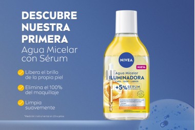 Agua Micelar Iluminadora Nivea 5% Serum 400 Ml