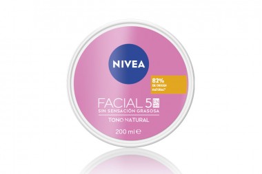 Crema Facial Nivea 5 En 1 Tono Natural 200 Ml