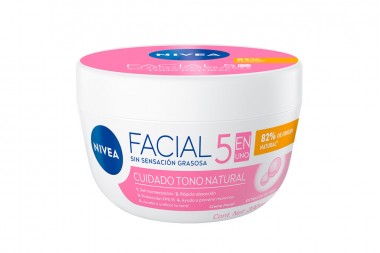 Crema Facial Nivea 5 En 1 Tono Natural 200 Ml