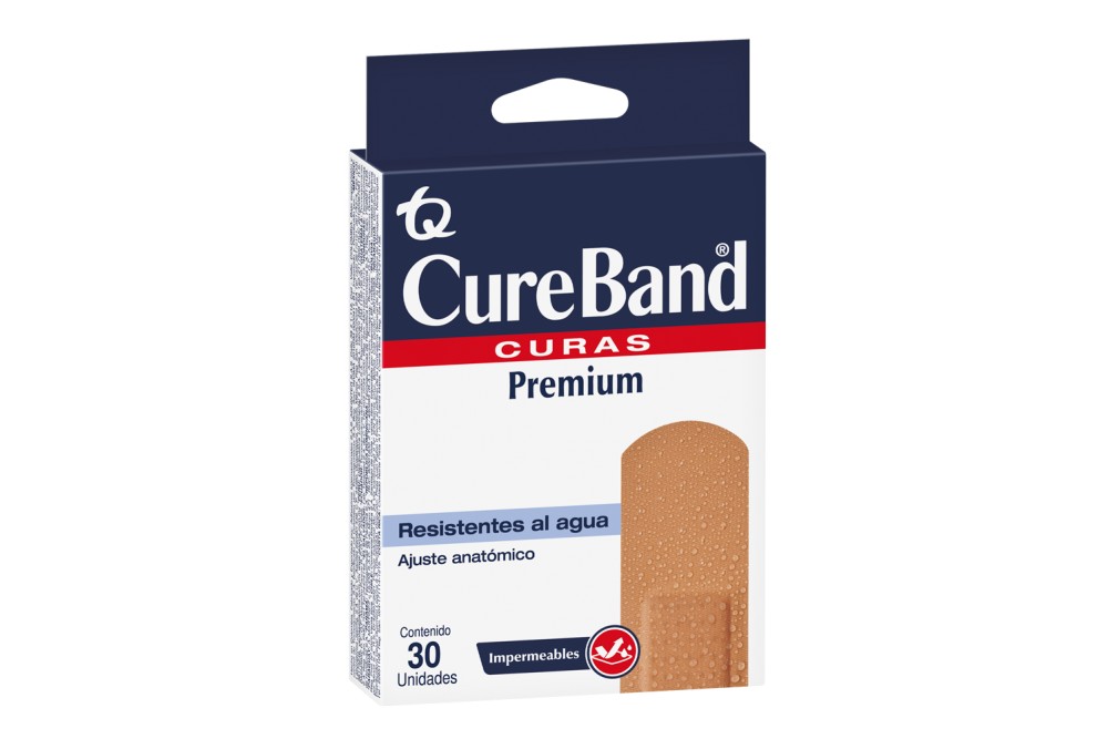 Curas Cureband Impermeables 30 Unds