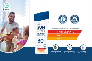 Protector Solar Sun Pro Spf 80 Piel Sensible 220 Ml