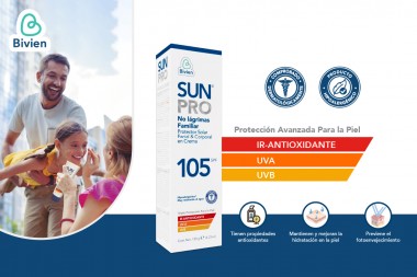 Protector Solar Sunpro Spf 105 Familiar 120 G