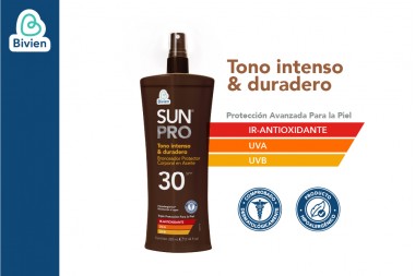 Bronceador En Aceite Spf 30 Sunpro 220 Ml