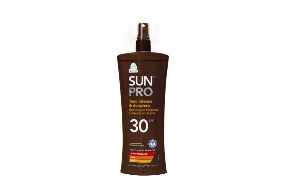 Bronceador En Aceite Spf 30 Sunpro 220 Ml