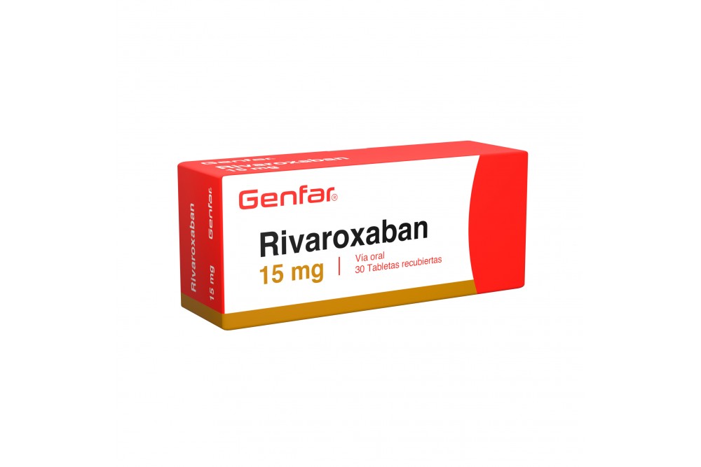 Rivaroxaban 15 Mg Genfar 30 Tabletas Recubiertas