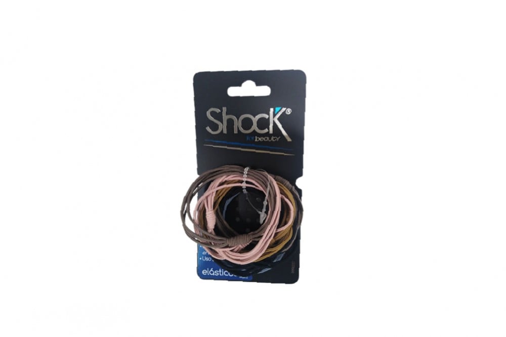 Caucho Para Cabello Shock Nudo 10 Unds