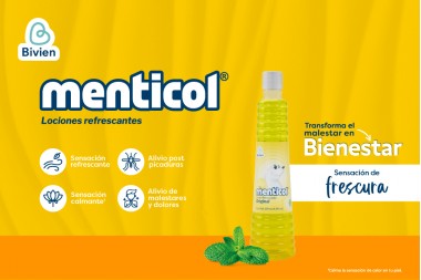 Loción Refrescante Menticol Original 130 Ml