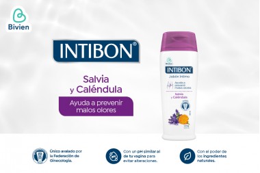 Jabón intimo Intibon Salvia y Caléndula 120 mL