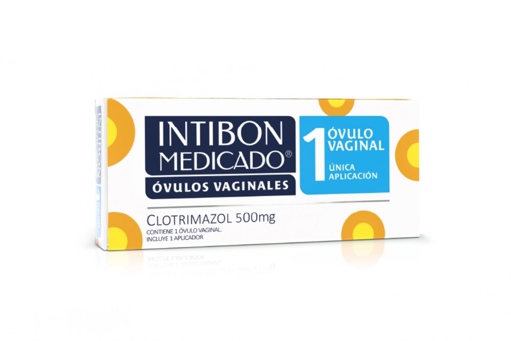 Óvulos Vaginales Intibon Clotrimazol 500 mg Und + Aplicador