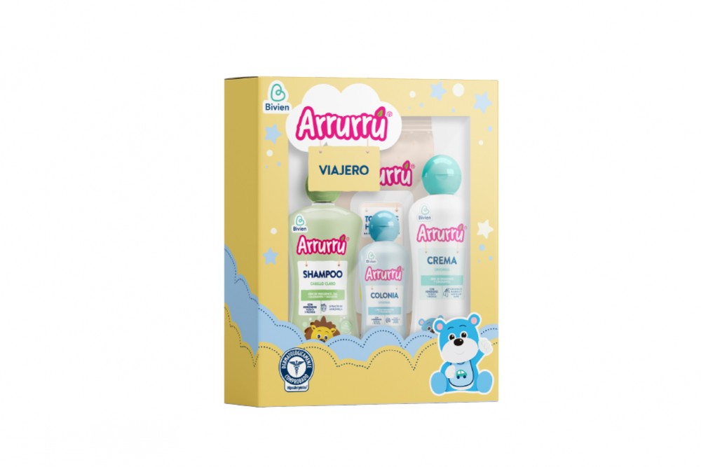 Oferta Kit Viajero Arrurrú Shampoo Colonia Toallitas Crema Und