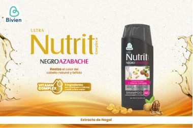 Shampoo Nutrit Negro Azabache 600 Ml
