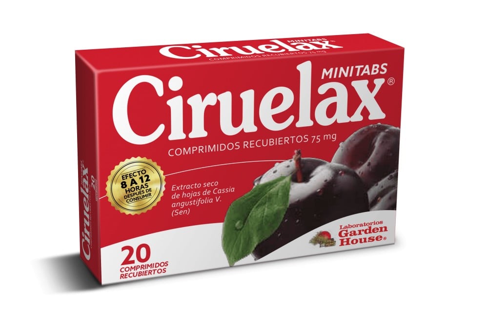 Laxante Ciruelax Minitabs 75 mg 20 Comprimidos Recubiertos