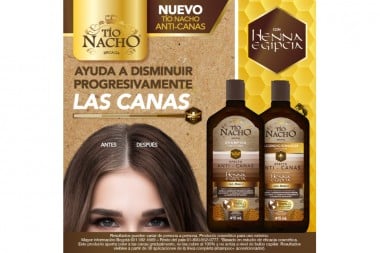 Shampoo Tío Nacho Henna Egipcia Anti Canas 1000 Ml