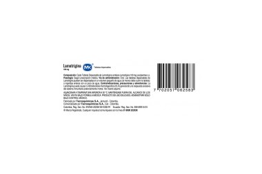 Lamotrigina Mk 100 Mg 30 Tabletas Dispersables