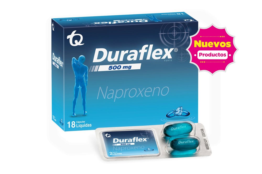 Durafex Forte 500 Mg 18 Cápsulas Liquidas