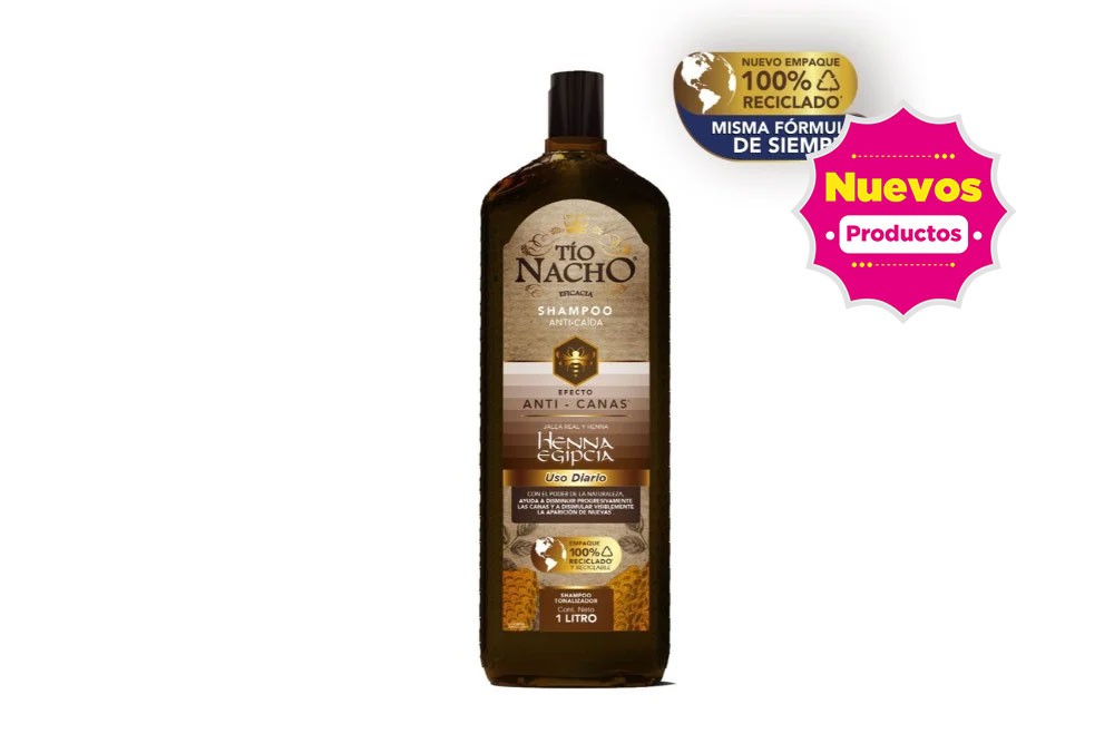 Shampoo Tío Nacho Henna Egipcia Anti Canas 1000 Ml