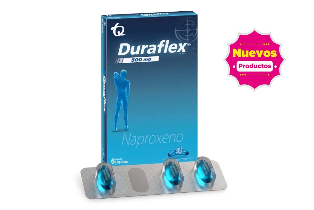 Durafex Forte 500 Mg 6 Cápsulas Liquidas