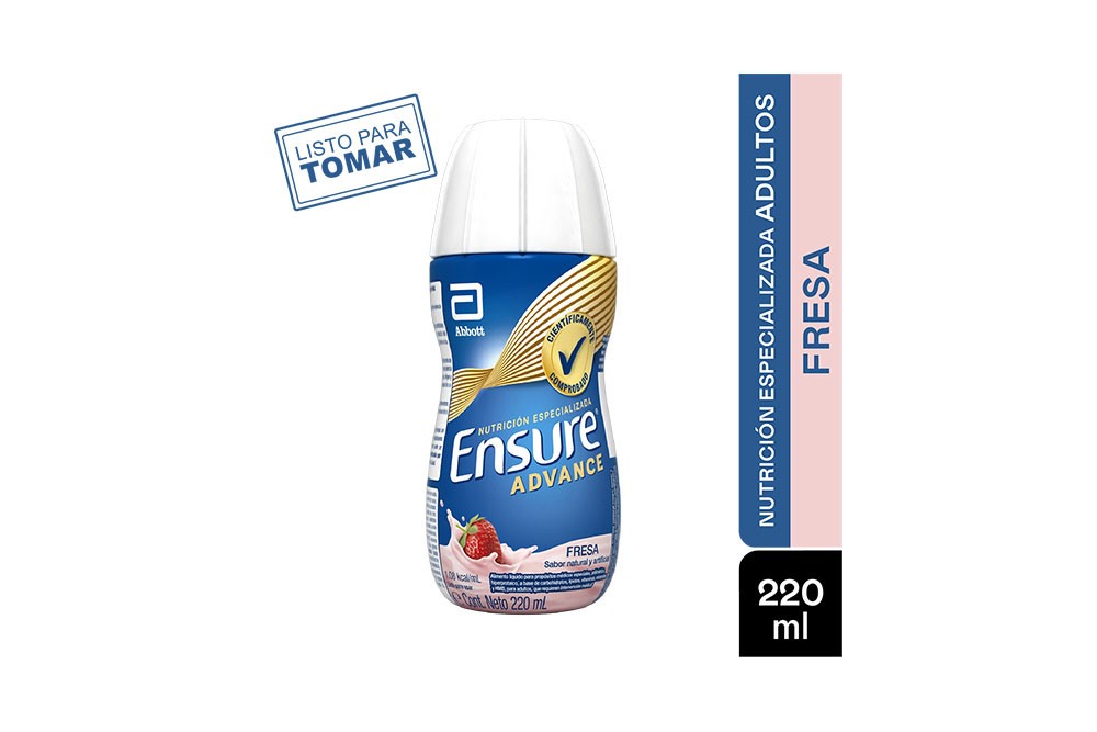 Ensure Advance Fresa Frasco Con 220 Ml