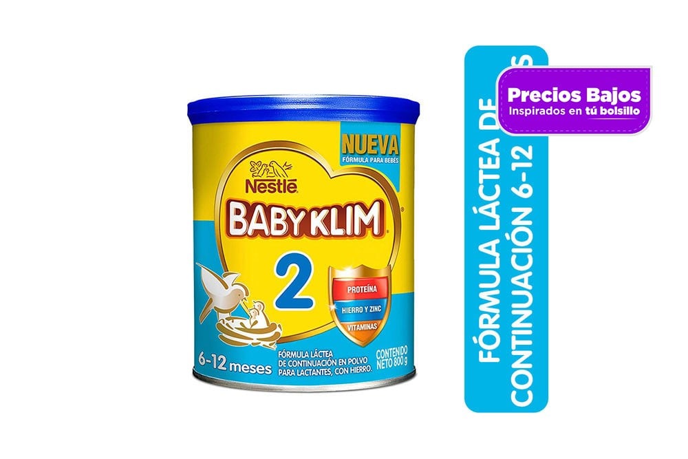 Baby Klim 2 De 6 A 12 Meses Tarro Con 800 G