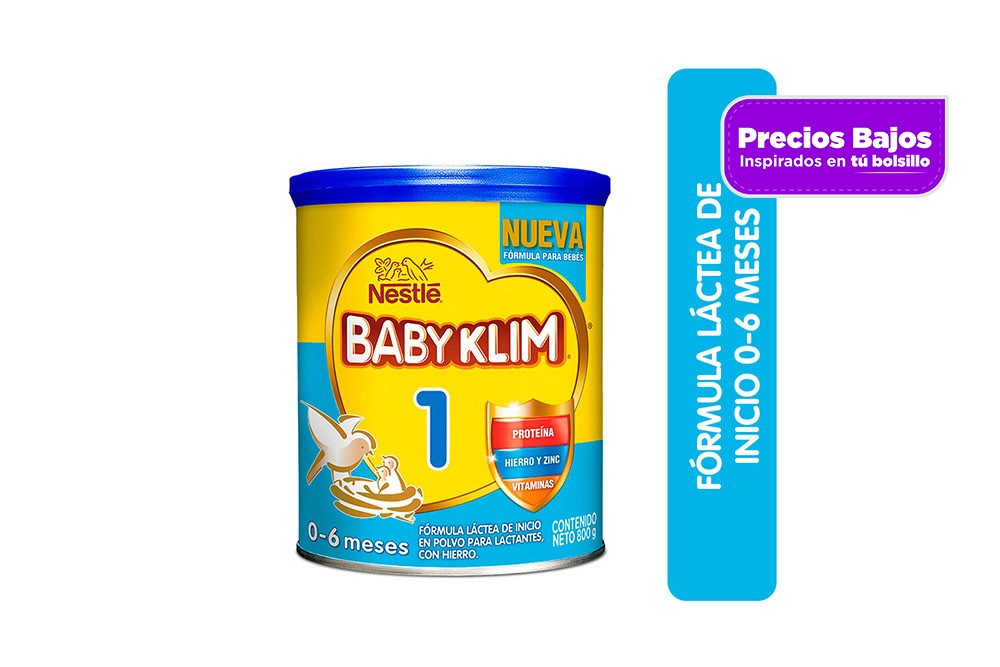 Baby Klim 1 De 0 A 6 Meses Tarro Con 800 G