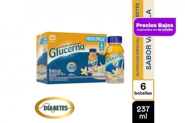 Oferta Glucerna Sabor Vainilla 6 Unds