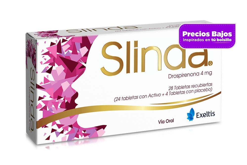 Slinda 4 Mg Caja Con 28 Tabletas Recubiertas