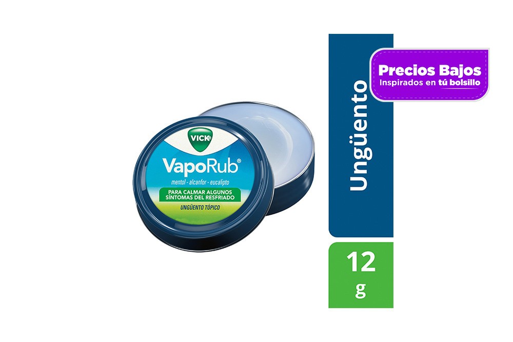 Vick Vaporub Ungüento 12 G Caja Con 12 Latas