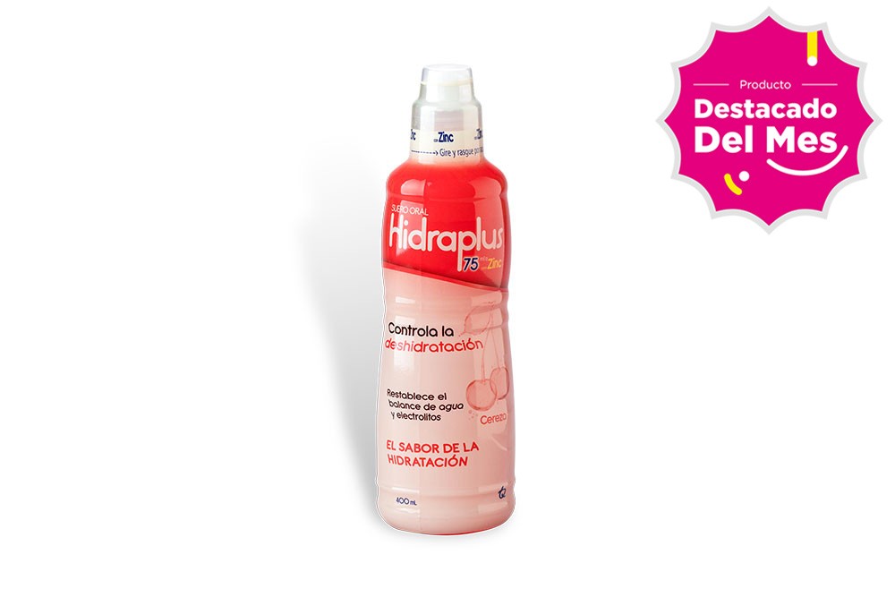 Hidraplus 75 Suero Oral Sabor Cereza Frasco Con 400 Ml