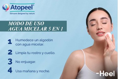 Agua Micelar Atopeel 5 En 1 220 Ml