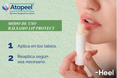 Balsamo Labial Atopeel Sabor Menta 4 G