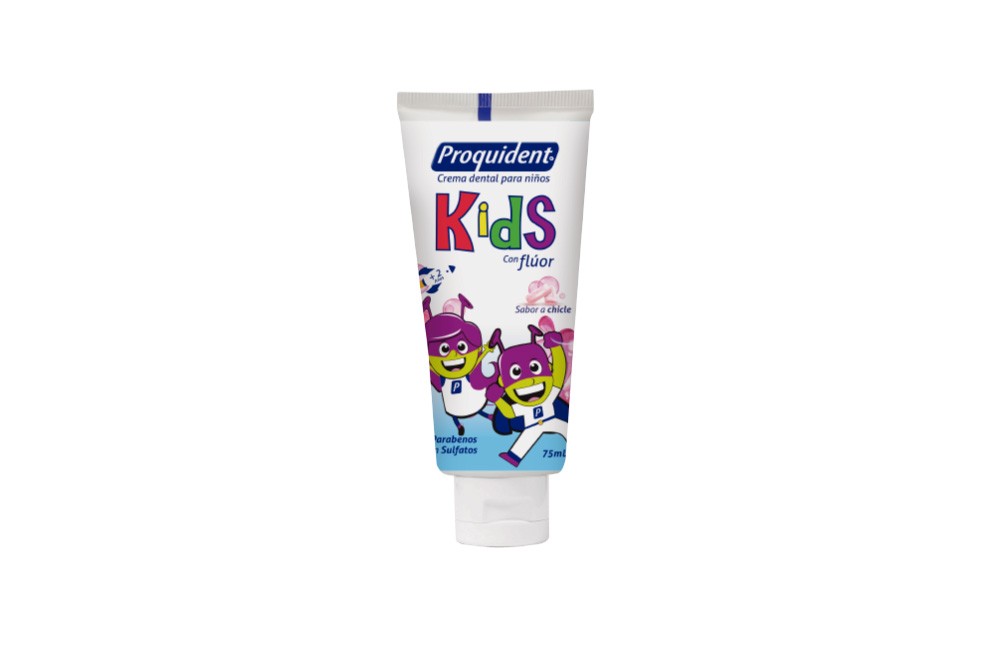 Crema Dental Proquident Kids Sabor A Chicle 75 Ml