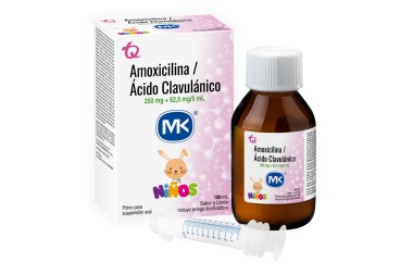 Amoxicilina / Acido Clavulánico Mk 250 Mg / 62,5 Mg / 5 Ml Niños 100 Ml