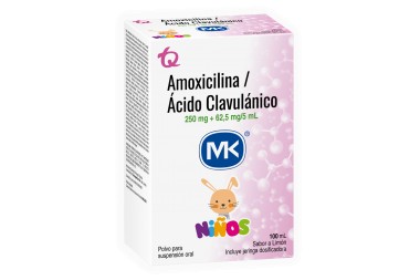 Amoxicilina / Acido Clavulánico Mk 250 Mg / 62,5 Mg / 5 Ml Niños 100 Ml