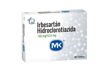 Irbesartán / Hidroclorotiazida Mk 150 Mg / 12,5 Mg 30 Tabletas