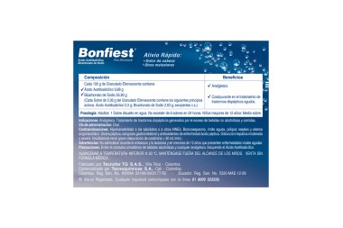 Bonfiest Plus Alivio Rapido 8 Sobres