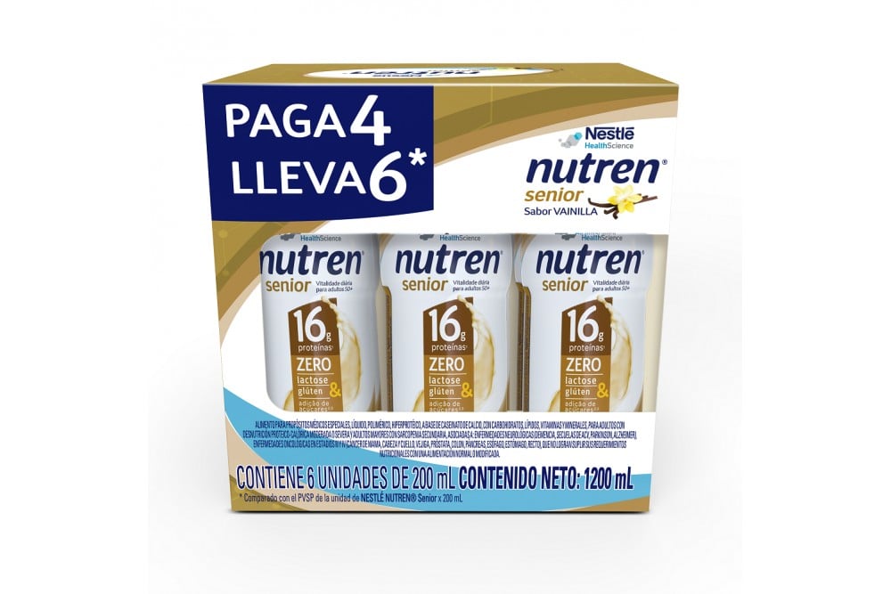 Oferta Formula Nutren Senior 6 Unds de 200 Ml C/U