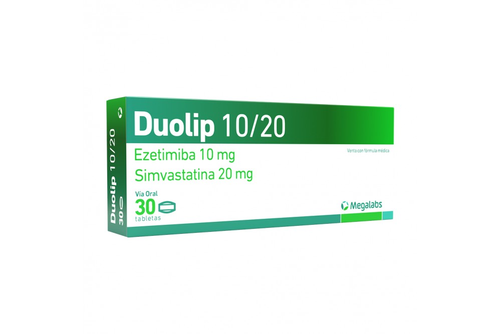 Duolip 20 / 10 Mg Caja Con 30 Tabletas