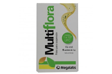 Probióticos Multiflora En Polvo 6 Sachets por 6G C/U