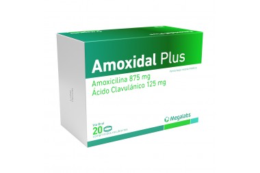 Amoxidal Plus 875/125 Mg 20 Comprimidos Recubiertos