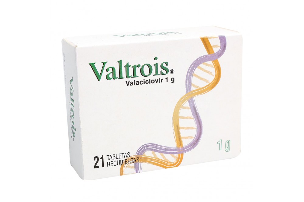 Valaciclovir 1G Valtrois 21 Tabletas Recubiertas