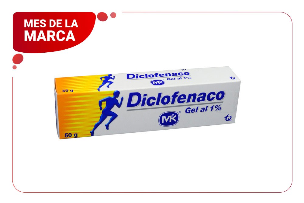 Diclofenaco Gel 1 % Caja Con Tubo Con 50 G