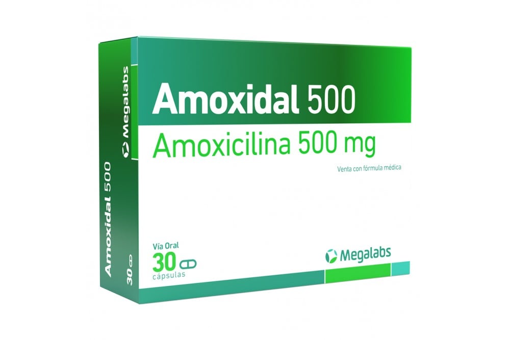 Amoxidal 500 Mg Con 30 Cápsulas