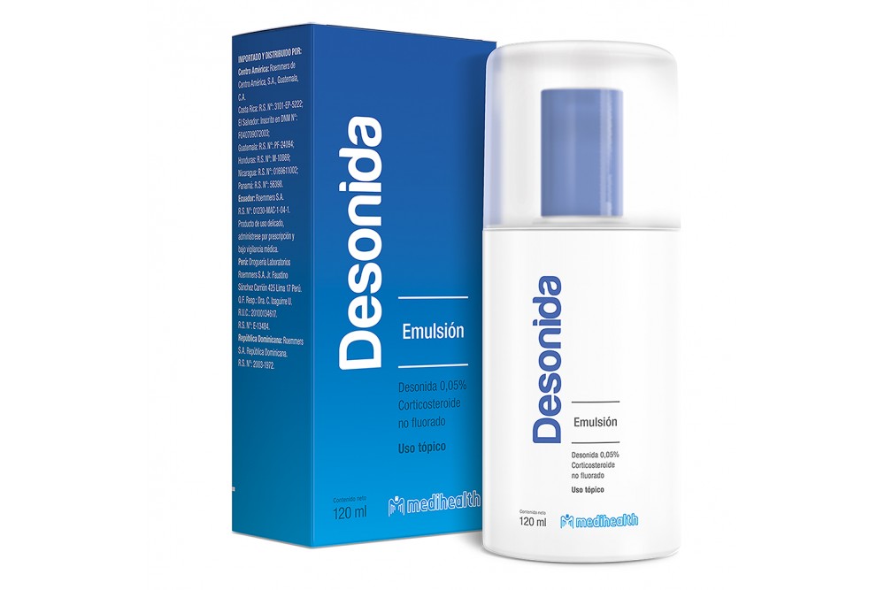 Desonida Emulsión 0.5 % Frasco Con 120 Ml