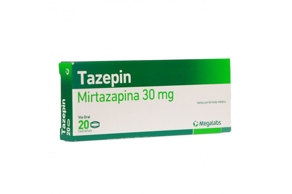 Tazepin 30 Mg Caja Con 20 Tabletas