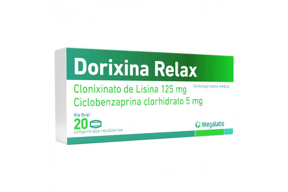 Dorixina Relax 125/5 Mg Vía Oral 20 Comprimidos Recubiertos