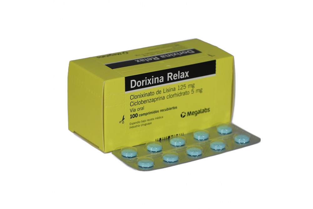 Dorixina Relax 125 / 5 Mg Caja Con 100 Comprimidos Recubiertos